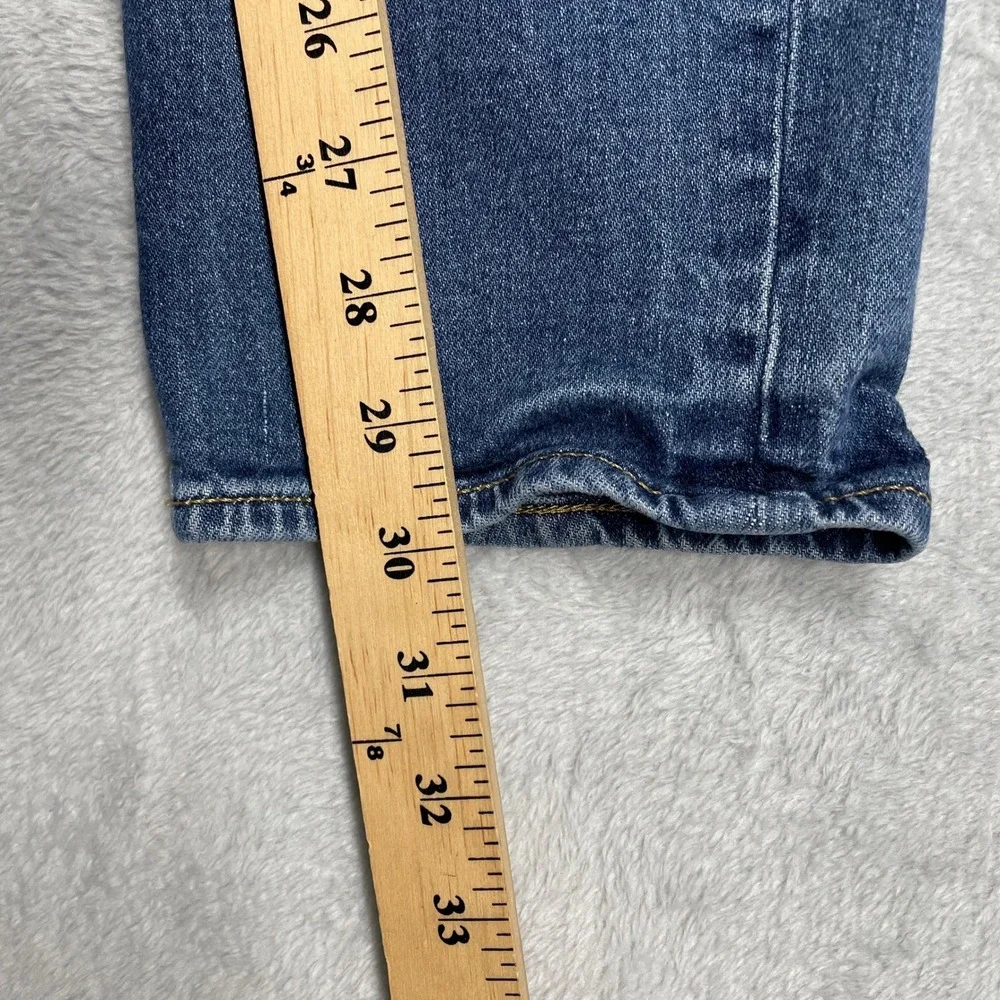 Banana Republic Slim Fit Jeans Mens 31x32 Blue Distressed Stretch Denim